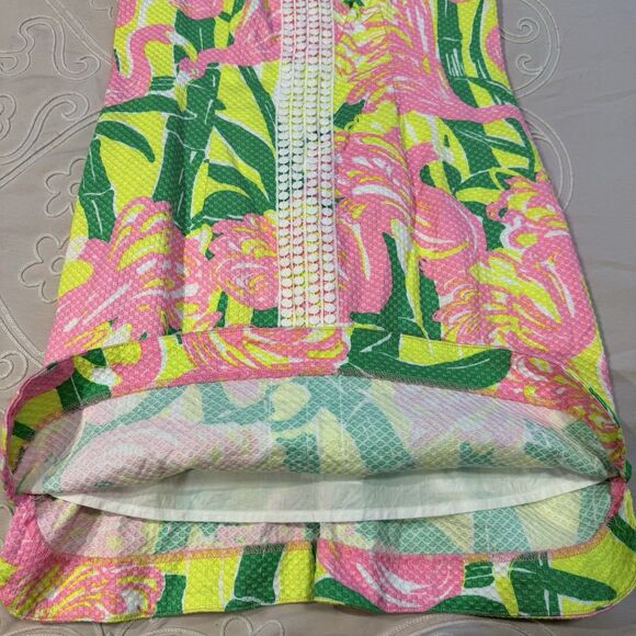Lilly Pulitzer for Target Pink Flamingo Fan Dance Shift Dress Size 6 Sleeveless - Picture 8 of 13